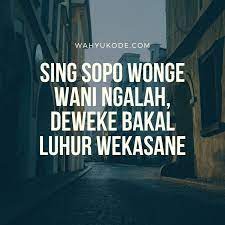 Kata Kata Mutiara Bahasa Jawa Halus Dan Artinya Healthy Life Quotes Life Singing