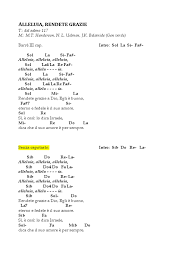 / it goes like this, the fourth, the fifth / the. Videocantireligiosi Alleluia Rendete Grazie Gen Verde