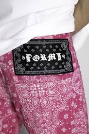 Check out our bandana pants selection for the very best in unique or custom, handmade pieces from our clothing shops. Formystudio Denim Bandana Pants Pink Pimpin From Formy On 21 Buttons
