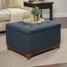 Pin By Shay On Living Room Ideas In 2020 Blue Storage Ottoman Storage Ottoman Square Storage Ottoman
