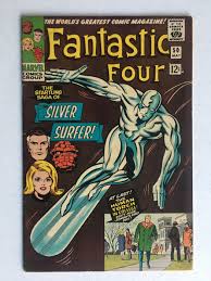 The character was created by jack kirby and first appeared in the comic book fantastic four #48, published in 1966. Marvel Comics Fantastic Four 50 Silver Surfer Battles Catawiki