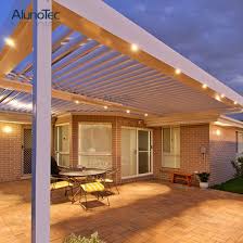 Reach out to crystalia louvered roof today for roof cover pricing and design needs. China Motorized Pergola Kits Gazebo Pergolas Louver Roof With Led Light China Gazebo Pergola Motorized Pergola Kits