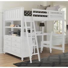 Usually ships within 6 to 10 days. Pemberly Row Full Kids Wood Loft Bunk Bed With Desk And Dresser In White Walmart Com Walmart Com