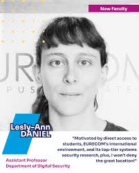 Meet our #faculty] @EURECOM welcomes Lesly-Ann Daniel @LeslyAnnDaniel1, as  Assistant professor in digital #security
