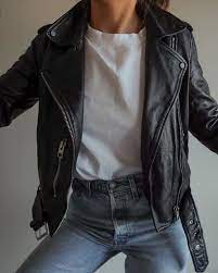Allsaints Uk Womens Balfern Leather Biker Jacket Black Jacket Outfit Women Leather Jackets Women Biker Jacket Outfit Women