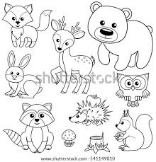 Even older kiddos can research the animal and learn more about the fun fact. Animals In The Forest Coloring Pages