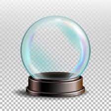 Snowglobe Vector Empty Snow Globe Xmas Design Element Transparency Souvenir Realistic Illustration Snow Globes Crystal Ball Digital Backdrops