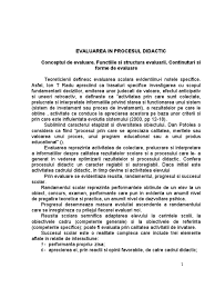 Procesul de evaluarii presupune mai multe etape: Evaluarea Procesului Didactic