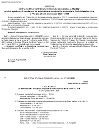 Testul 1 la limba română la evaluarea națională 2021 se. Oficial Calendarul EvaluÄƒrilor NaÈ›ionale Pentru Clasele A Ii A A Iv A È™i A Vi A A Fost Publicat Edupedu Ro