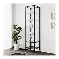 Klingsbo Glass Door Cabinet Black Clear Glass 17 3 4x70 7 8 Ikea Glass Cabinet Doors Ikea Cabinets Home Furnishings