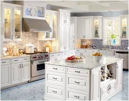 American Woodmark Kitchen Cabinets A Lovely Furniture For The Kitchen Kitchen Design Antique White Kitchen White Kitchen Cabinets
