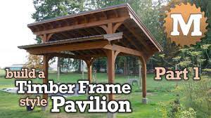 Timber Frame Pavilion Garden Gazebo Plan Drawing Timber Frame Pavilion Gazebo Gazebo Plans