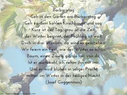 An Barbara Stell Dir Zweige Ins Haus Zweige Gartengedichte Kirschbaum