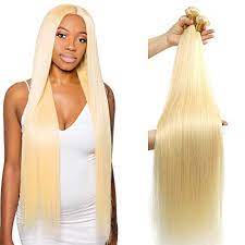 Usa stock 70g 16 inch #613 lightest blonde straight clip in hair pc944. Amazon Com 8 40inch 32 32 32 Inch Peruvian 613 Blonde 3 Bundles Straight Wave 100 Human Hair Weave Remy Hair Extensions Queen Plus Hair Beauty