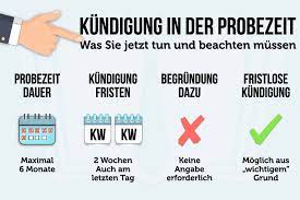 Erfährt der arbeitgeber vom fehlverhalten eines mitarbeiters, muss er ihm gemäß § 626 abs. Kundigung In Der Probezeit Was Tun Rechte Fristen Muster