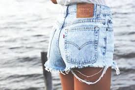 Acid Washed Vintage Levis High Waist Shorts From Knee Deep Denim