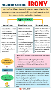Irony Definition And 03 Types Of Irony With Useful Examples 7 E S L In 2020 Learn English Words English Vocabulary Words Learn English Vocabulary