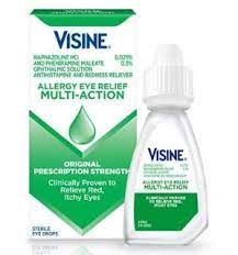 دليل القطرات Visine Allergy Eye Relief Multi Action Allergy Eyes Eye Allergy Relief Eye Relief