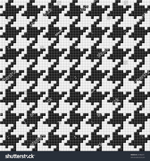 Houndstooth Pattern Seamless Vector 2019 Örgü Ilmekleri