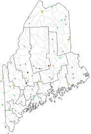 Map Of Maine Lakes Streams And Rivers