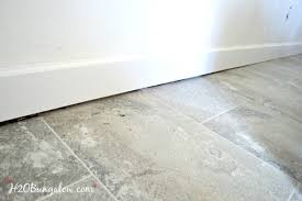 Different tile materials and sizes can vary in thickness, giving you some room to play with. Diy Baseboard Tutorial H2obungalow