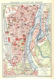 Im format 3 minuten wird ein überblick über verschiedene orte innerhalb deutschlands verschafft. Historische Stadtkarte 1903 Magdeburg Altstadt Und Werder Stadtplan B14ra Ebay