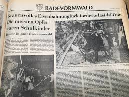 Als eine stadt zum friedhof wurde. Ruckblick Auf Das Zugungluck 1971 In Radevormwald