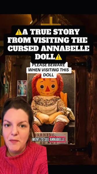 ⚠️⚠️PLEASE BEWARE WHEN VISITING THE ANNABELLE TOUR! She is truly evil.  Photo of Annabelle credit to: @amityphotos , 😱FOLLOW FOR HORROR ,  #annabelledoll #annabelle #annabelletour #truestory ...