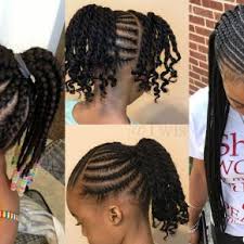 Use hair masks that moisturize the hair shaft. Try Braiding Hair Models On Your Daughter S Birthday Braids Hairstyles For Black Kids