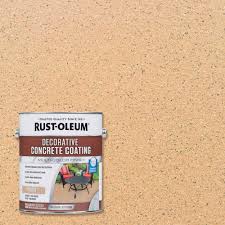 rust oleum 1 gal sahara water based decorative concrete interior exterior coating 2 pack