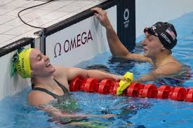 Katie ledecky looked for her time after the 200 freestyle heats on monday. L7rksys0ymolom