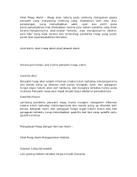 Penyakit ini ditimbulkan oleh gaya hidup yang tidak sehat, namun juga bisa disebabkan oleh keturunan. Mengatasi Maag Dengan Obat Maag Alami Kaito Keith Academia Edu