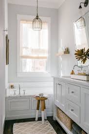 Modern style small bathroom design. Cottage Style Bathroom