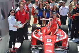 Gabby Chaves 2014 Indy Lights Champion In The Winner S Circle After The Freedom 100 R2indytv Cooper Tires Indie Champion