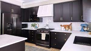 White cabinets always work well with black appliances. White Kitchen Cabinets With Black Stainless Steel Appliances Youtube