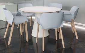 Nuez Armchairs And Reverse Conference Table From Andreu World Chair Design Furniture Dining Chairs