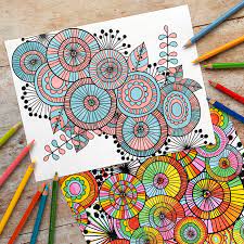 Indeed, coloring books are selling well in the adult market. Zentangle Colouring Pages Kate Hadfield Designs