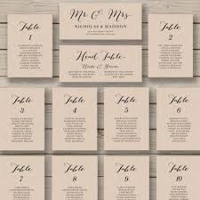 Wedding Table Menu Seating Charts Seating Chart Wedding Template Wedding Table Seating Chart Seating Chart Wedding