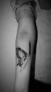 Tattoo Tattoos Lxv Ink Tattooist Knife Butterfly Butterfly Tattoo Knife Tattoo Butterfly Knife Tattoo