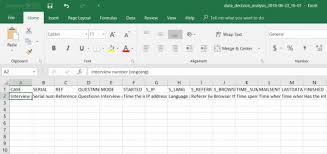 With your workbook open in excel for the web, go to home and in the tables group, click survey > new survey. I Am Unable To View The Dataset Imported To Excel During The Technical Testing Sosci Survey Online Support