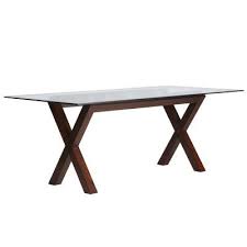 If you are considering purchasing glass for a tabletop, make sure the glass is tempered. Wood Base Glass Top Dining Table Ideas On Foter