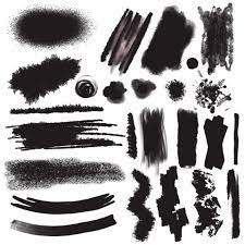 paintbrush set, different ink brush strokes rectangle square and round  freehand drawings. 8884672 Vector Art at Vecteezy