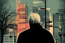 Social Poster about the Problems of Old Age. Stock Illustration -  Illustration of hair, traffic: 356344436