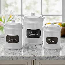 Check spelling or type a new query. White Chalkboard Kitchen Canisters Set Of 3 Kirklands