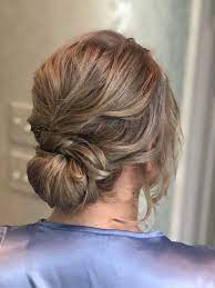 Low Chignon Fine Hair Updo Bridesmaid Hair Bridal Hair And Makeup