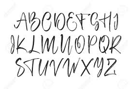 Download 18464 calligraphy english alphabet stock illustrations, vectors & clipart for free or amazingly low rates! Handwritten Calligraphic Brush Font English Alphabet Letters Royalty Free Cliparts Vectors And Stock Illustration Image 151866888