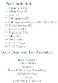 We did not find results for: Cottage Rocker Assembly Instructions