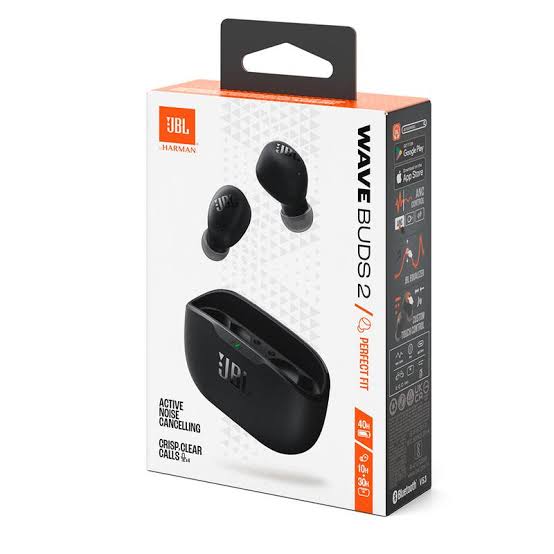AUDIFONOS JBL WAVE BUDS 2 NEGROS