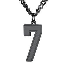 4.4 out of 5 stars 143. U7 Men 0 9 Jersey Number Necklace Adjustable Durable Chain Baseball Basketball Football Team 316l Stainless Steel Jewelry Black Pendant Necklaces Aliexpress