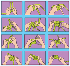 Cara mudah membuat ketupat lebaran. Cara Membuat Ketupat Kelas 2